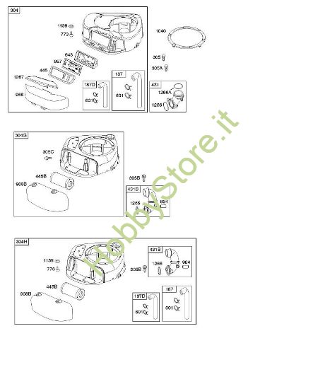 A - Depuratore aria, alloggiamento ventola B&S - 21 €¦ 21B807-0135-B1 brand Stihl
